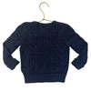 Ralph Lauren Navy Cotton Cable-Knit Sweater - Size 24 Mo