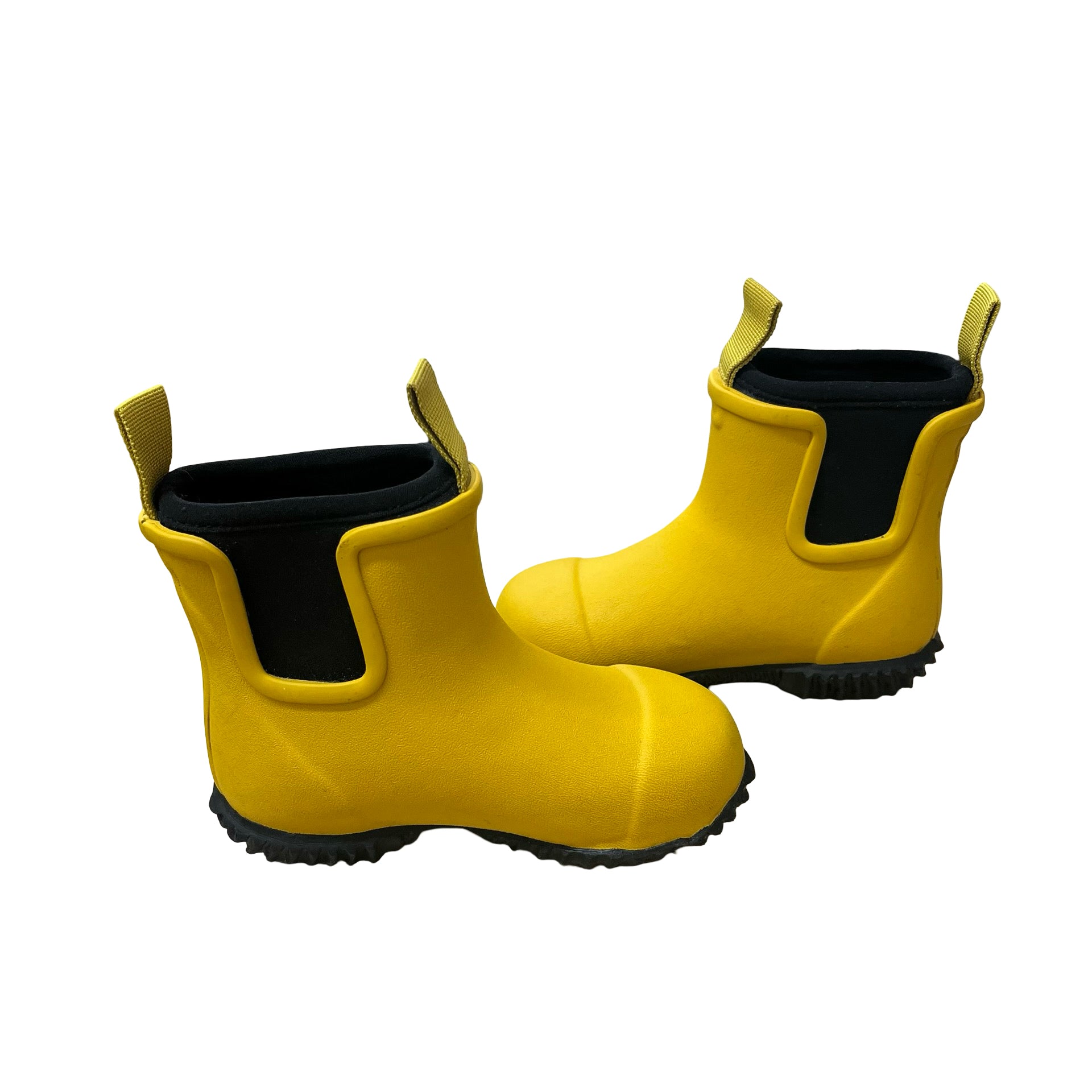Merry-People Yellow Chelsea Rain Boots - Size 9