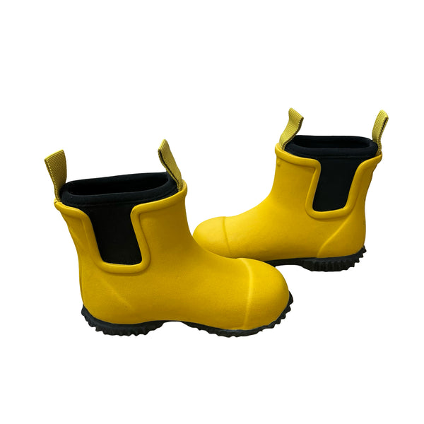 Merry-People Yellow Chelsea Rain Boots - Size 9