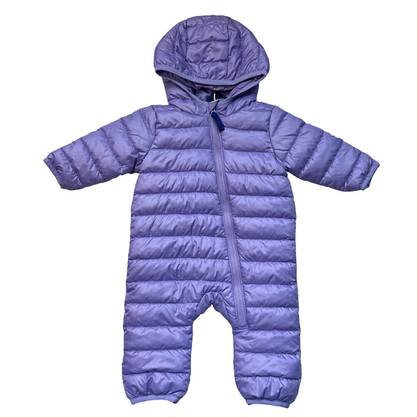 Primary Lavender Puffer Bunting - Size 0-3 Mo