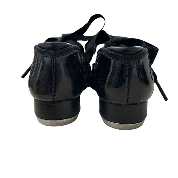 Capezio Black Patent Tap Shoes - Size 8M