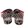 Mini Melissa x Fabula Pink & Black Flower Print Sandals - Size 7