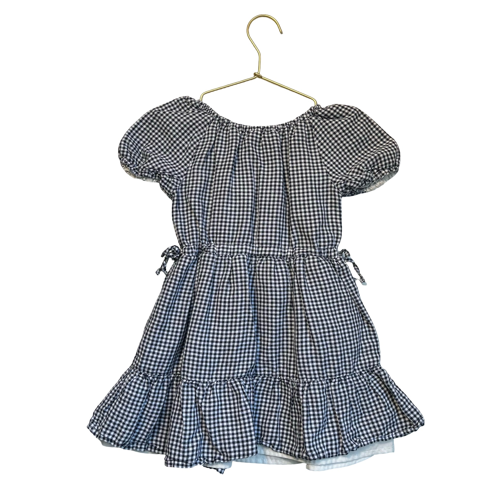 Crewcuts Navy & White Check Dress - Size 4