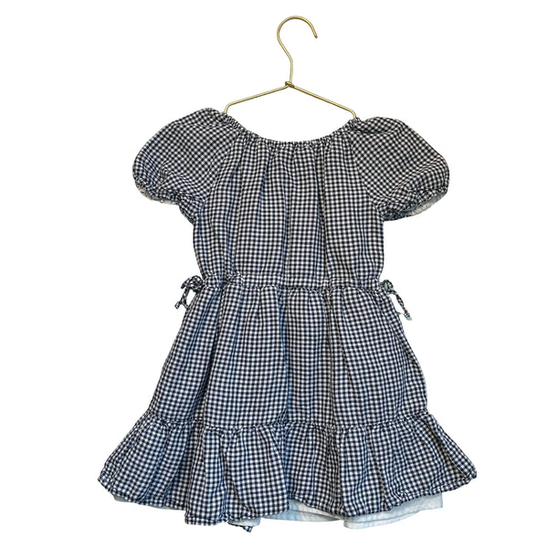 Crewcuts Navy & White Check Dress - Size 4