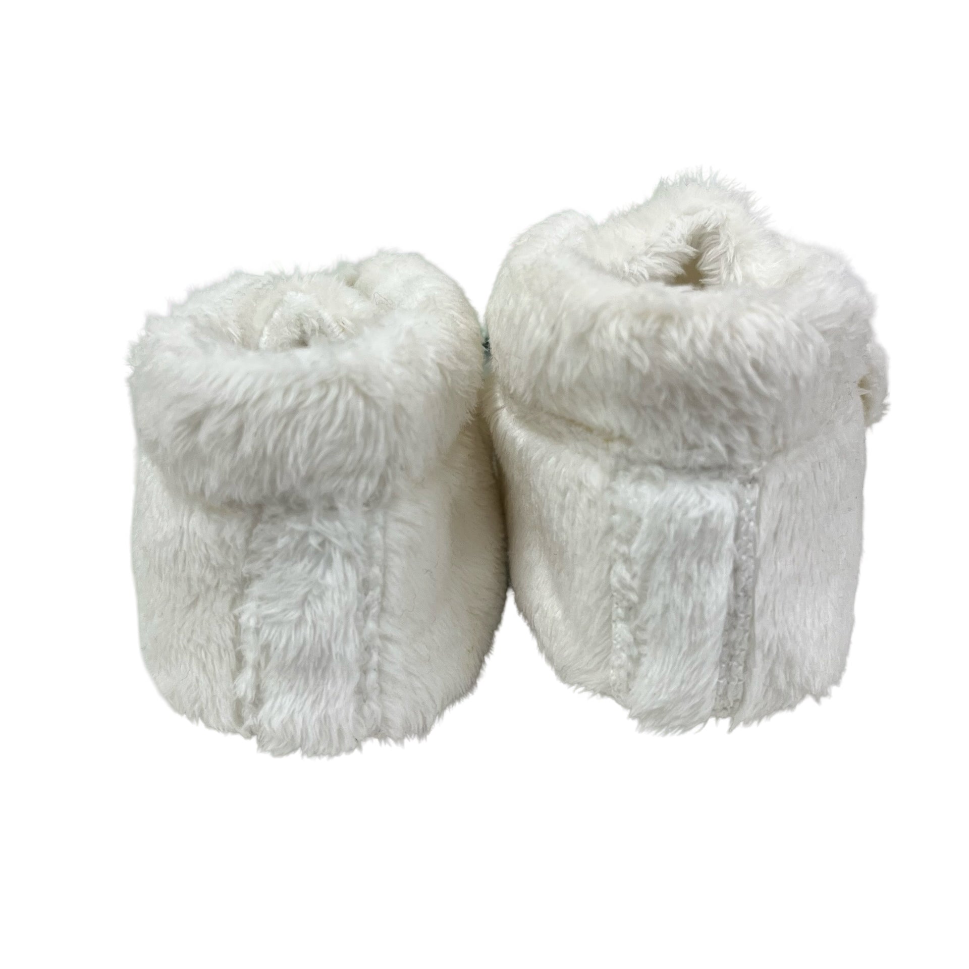 UGG Ivory Fuzzy Soft-Sole Booties - Size 2-3