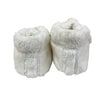 UGG Ivory Fuzzy Soft-Sole Booties - Size 2-3