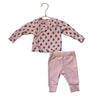 Pink Chicken Pink Pants & Flower Print Top Set - Size Newborn