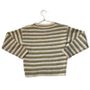 Rylee & Cru Ivory, Olive, Brown Striped Sweater - Size 8-9Y