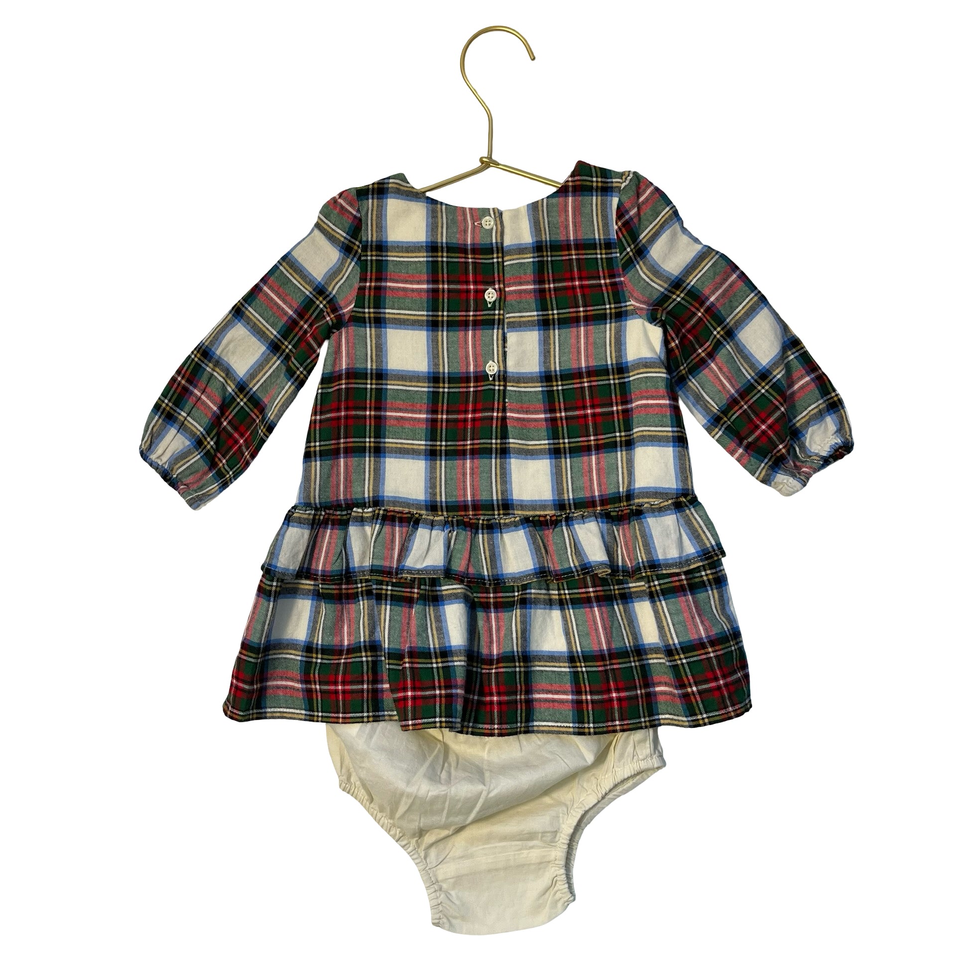 Baby Gap Tartan Plaid Dress & Bloomers with Tag - Size 6-12 Mo