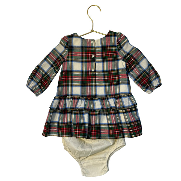 Baby Gap Tartan Plaid Dress & Bloomers with Tag - Size 6-12 Mo