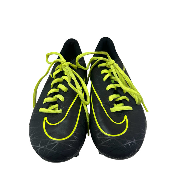 Nike Black & Neon Green Soccer Cleats - Size 2.5Y