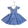 Hill House Blue & White Striped Smocked Dress - Size 2Y