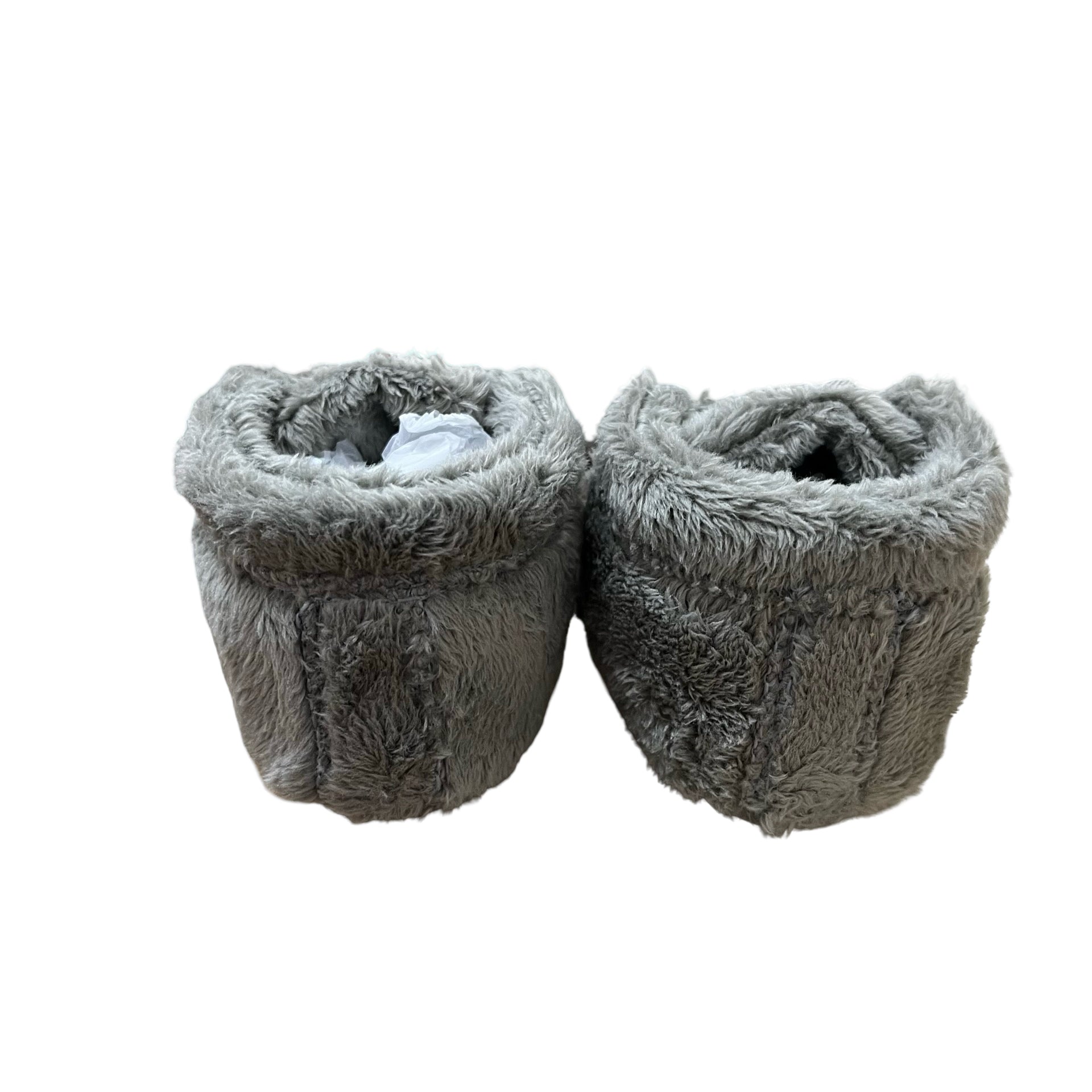 UGG Gray Fleece Booties - New In Box - Size 0/1 (0-6 Months)
