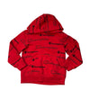 Champion Red & Black Logo Hooded Sweatshirt - Size 6