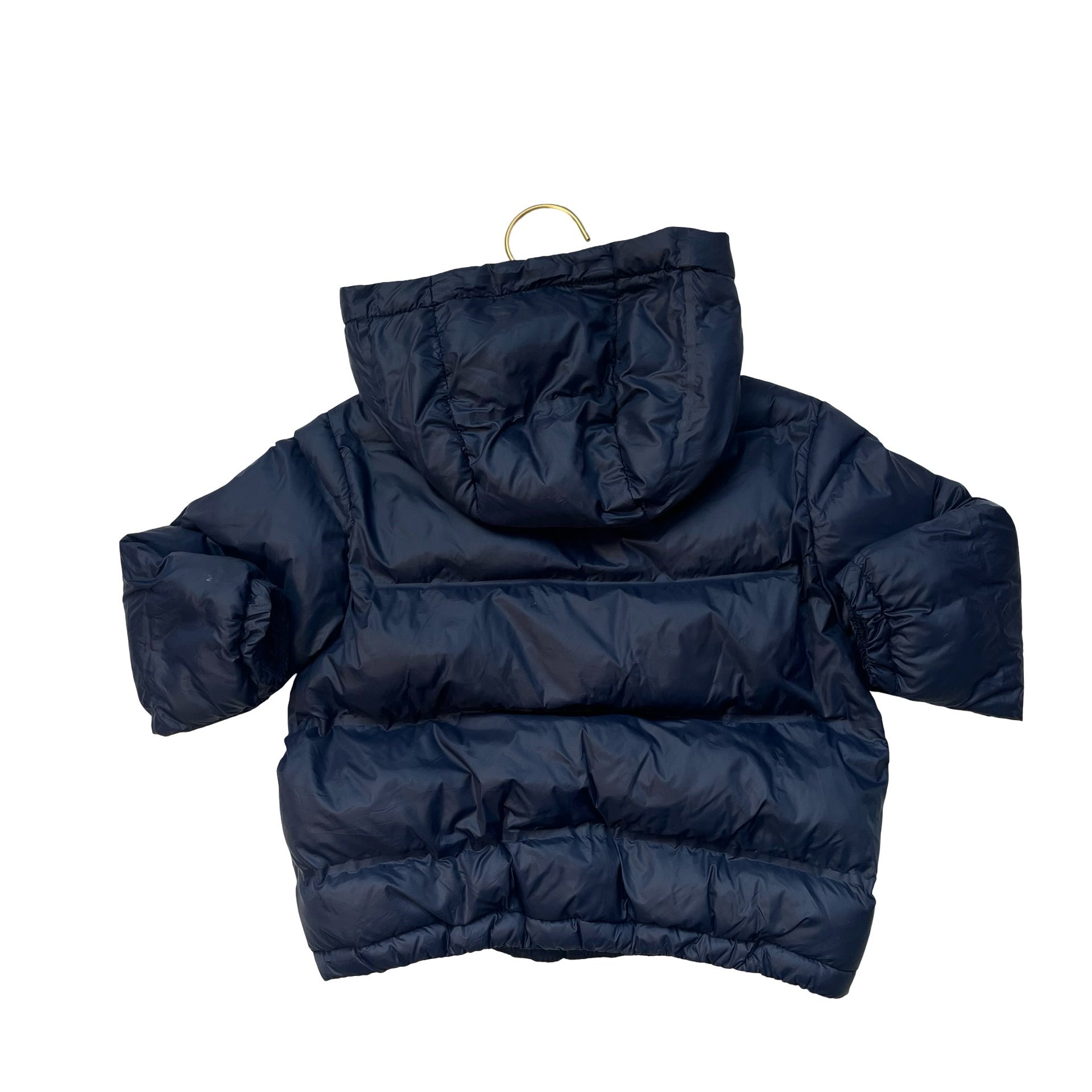 Zara Navy Hooded Puffer Jacket - Size 2