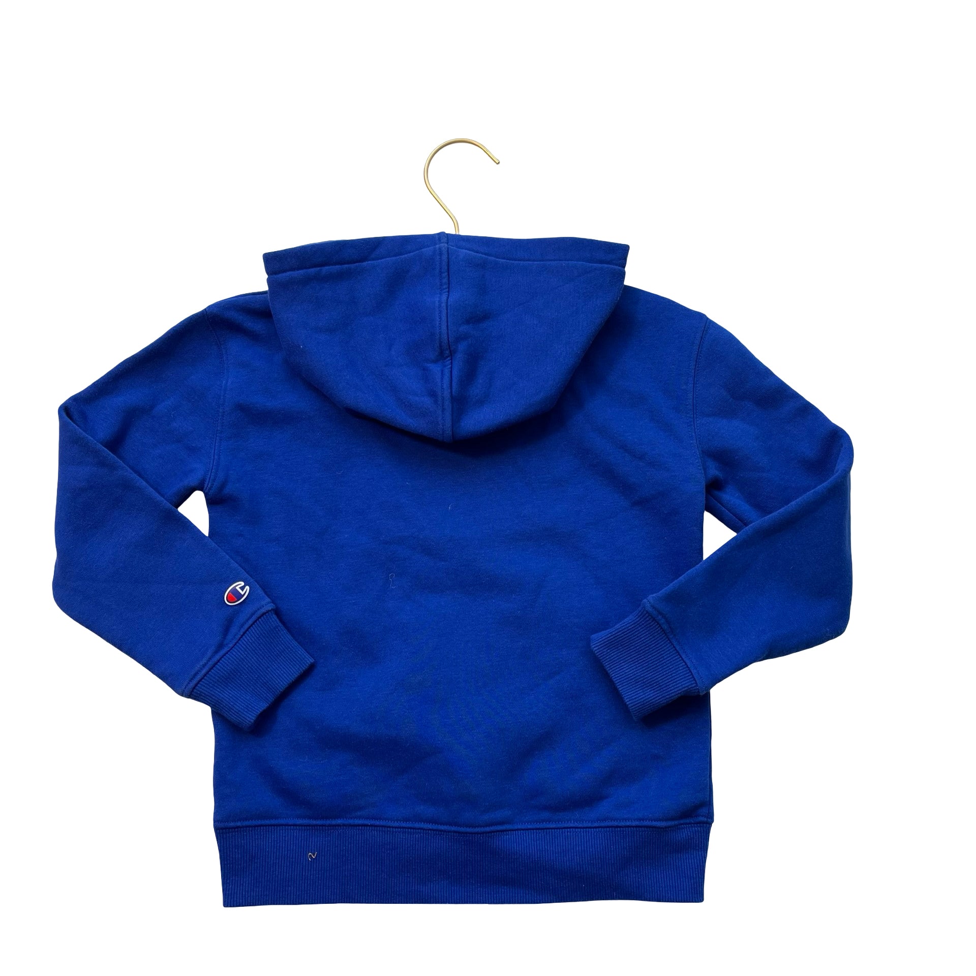Champion Blue Logo Hooded Sweatshirt - Size 6