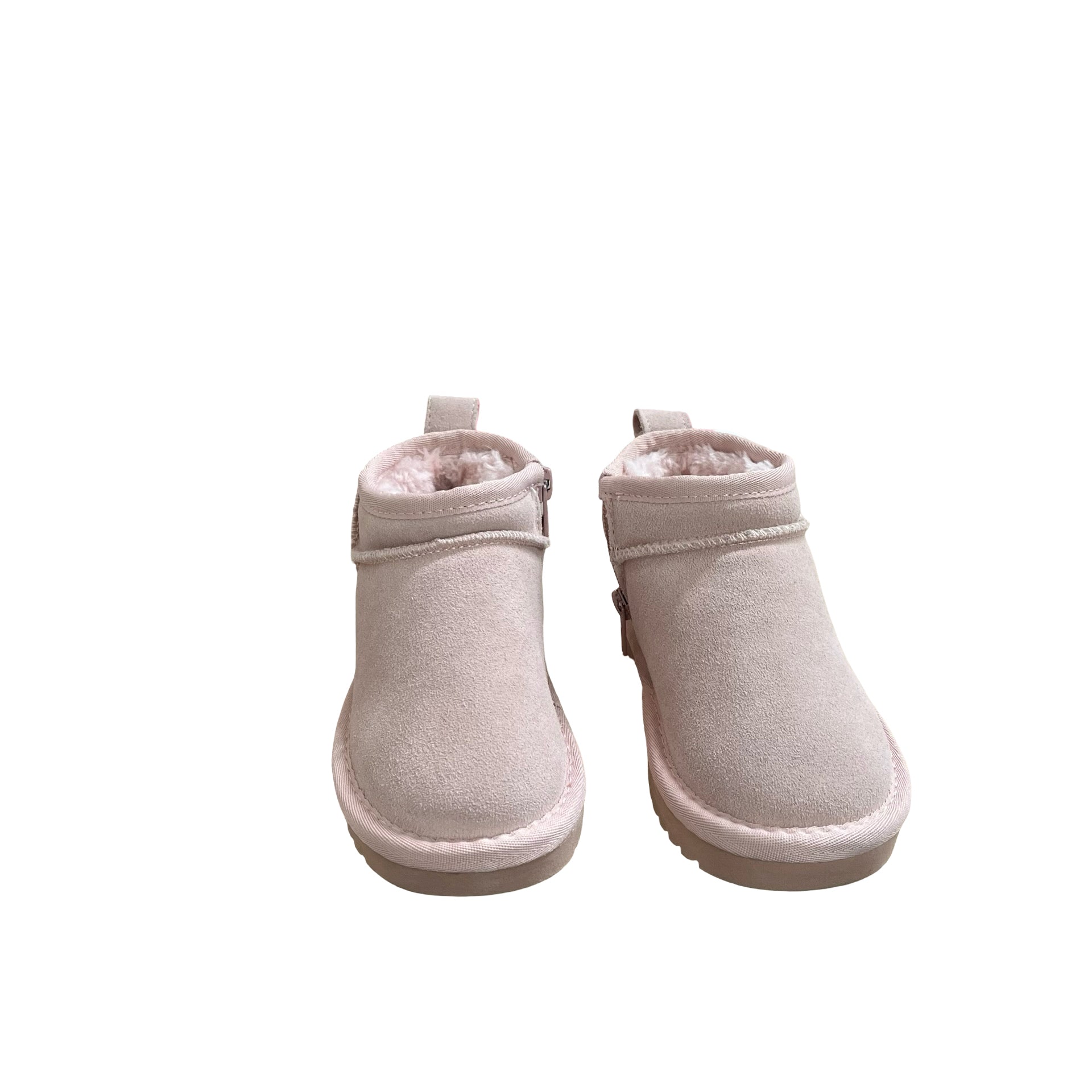 Cushonaire Pink Faux Shearling Mini Boots - Size 10
