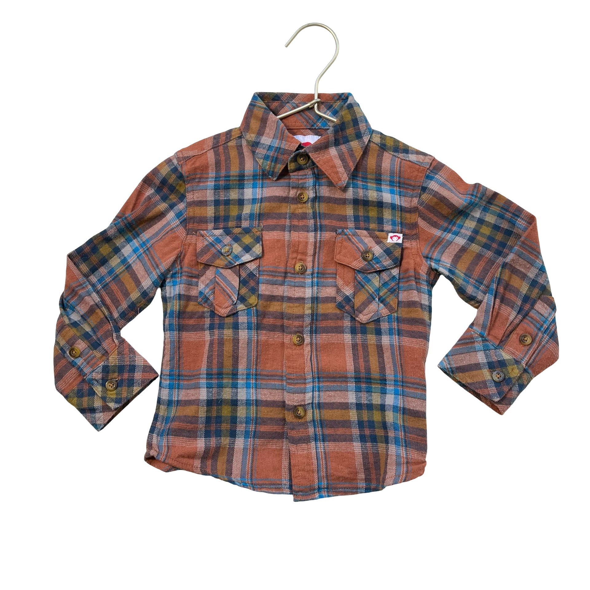 Appaman Plaid Flannel Button Down Shirt - Size 3T
