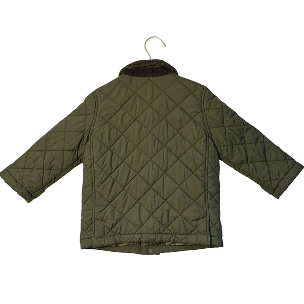Polo Ralph Lauren Olive Green Quilted Jacket - Size 3