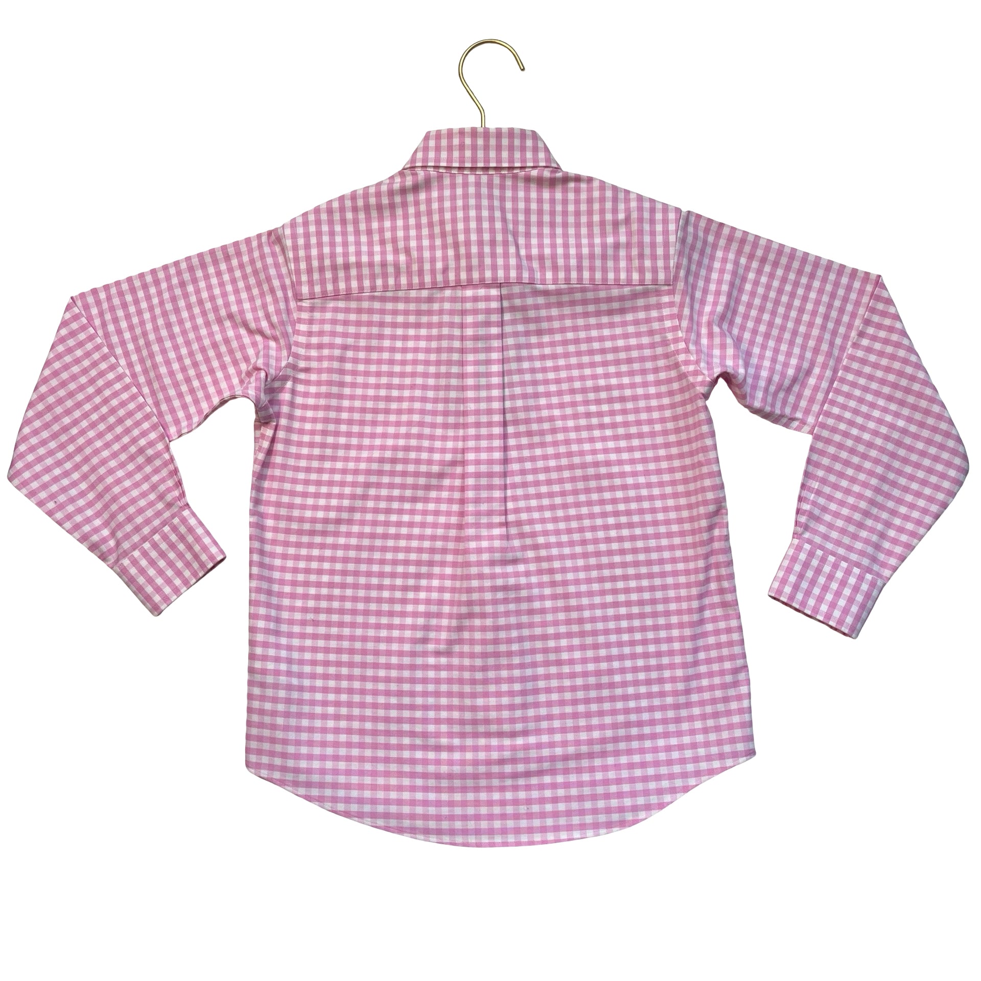 Brooks Brothers Pink Check 100% Linen Button Down Shirt - Size S 8