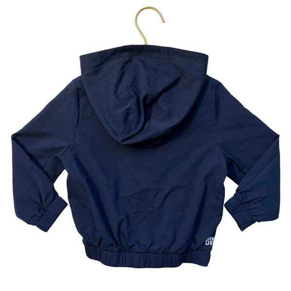 Lacoste Sport Navy Hooded Windbreaker Jacket - Size 3A