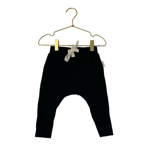 Hux Black Joggers - Size 6-12 Mo