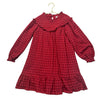 Zara Red Plaid Smocked Dress - Size 9