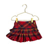 Ralph Lauren Red & Navy Plaid Pleated Skirt - Size 2