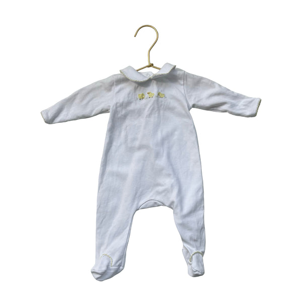 Magnolia Baby White Baby Chick One-Piece Footie - Size NB