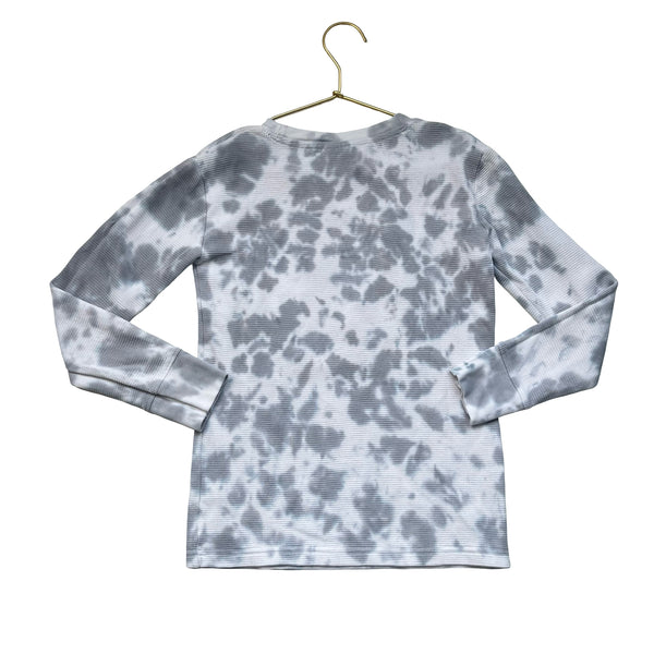 Mish Boys Gray Tie-Dye Waffle Basketball Graphic Shirt - Size 7