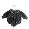 Noralee Dark Gray Velvet Bubble - Size 12 Months