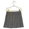 C&A Ivory, Brown, Black Houndstooth Plaid Pleated Skirt - Size 8Y