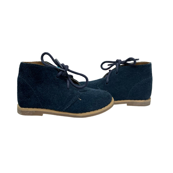 Janie and Jack Navy Suede Ankle Boots - Size 6