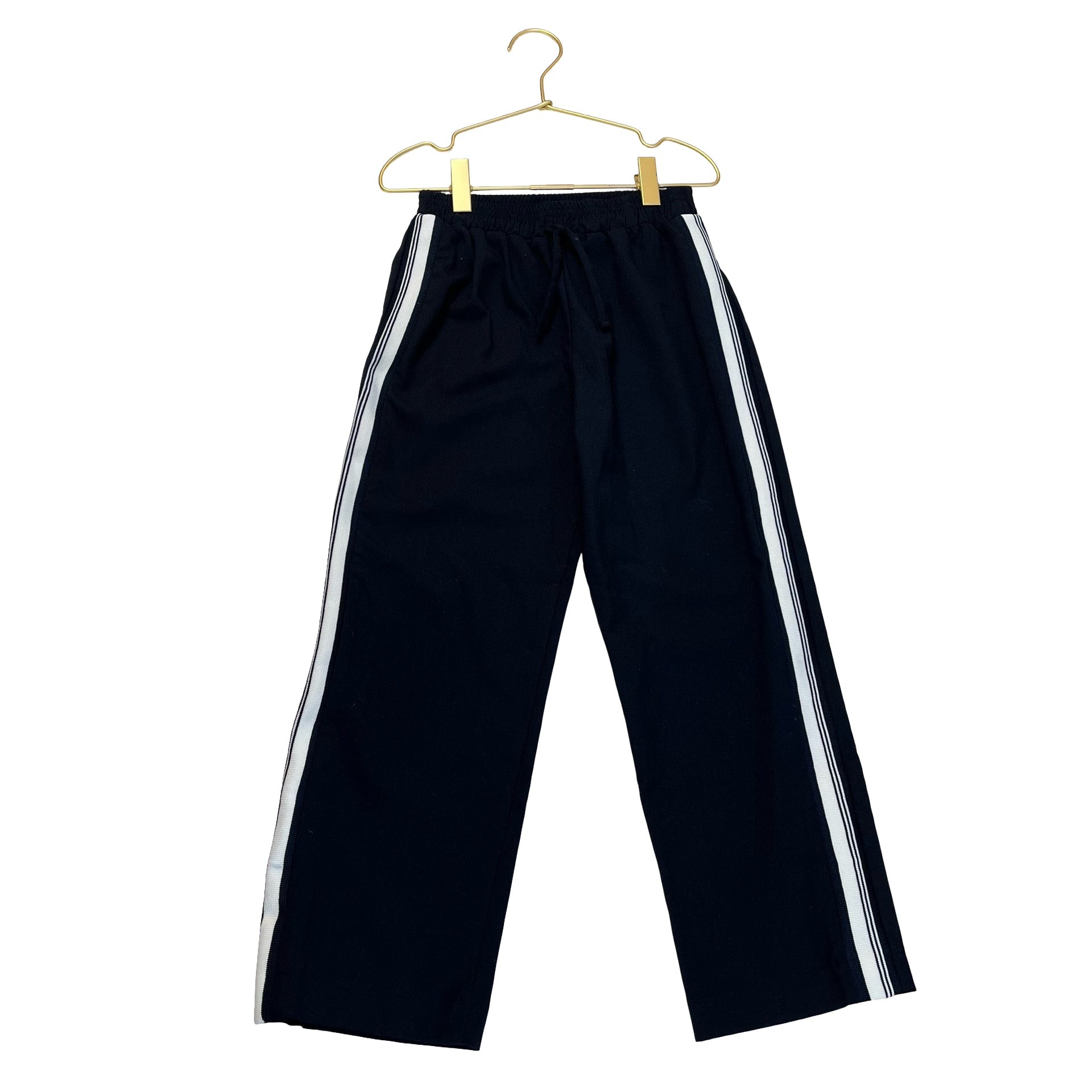 Zara Dark Navy with Ivory Striped Pants - Size 7