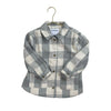 Old Navy Gray & Ivory Plaid Shacket Jacket - Size 5T