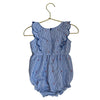 Cat & Jack Blue & White Striped Bubble Romper - Size 18 Mo