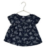 Petit Bateau Navy Paris Cat Print Top - Size 5A