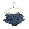 Tea Collection Chambray Ruffle Bubble Shorts - Size 12-18 Mo