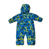 Columbia Sherpa-Lined Blue Animal Face Pattern Bunting - Size 3-6 Mo
