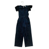 Crewcuts Black Gold Sparkle Velvet Jumpsuit - Size 7