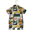 KITH Travel Print Romper - Size 9-12 Mo