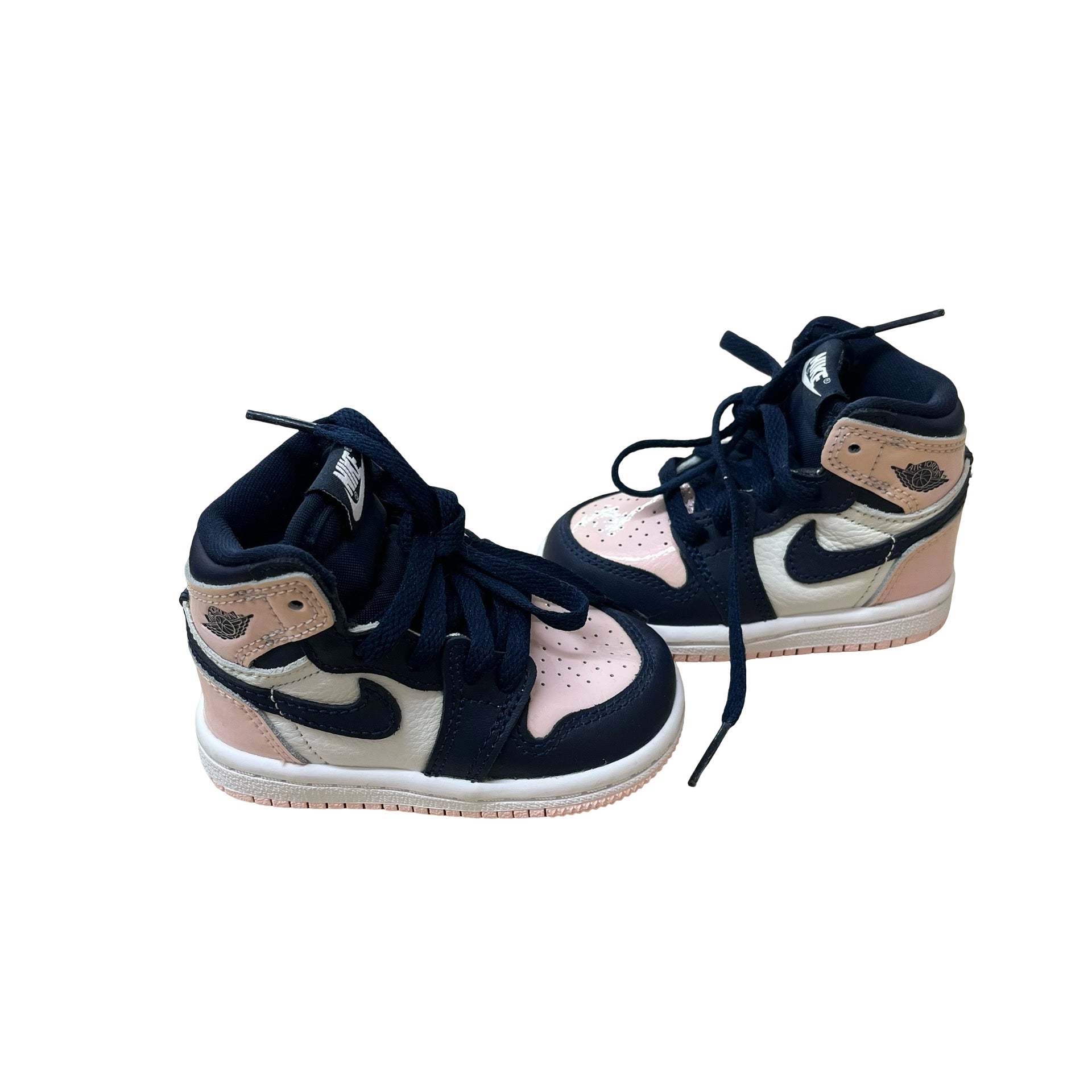 Nike Air Jordan Pink, White, Navy Sneakers New in Box - Size 4C