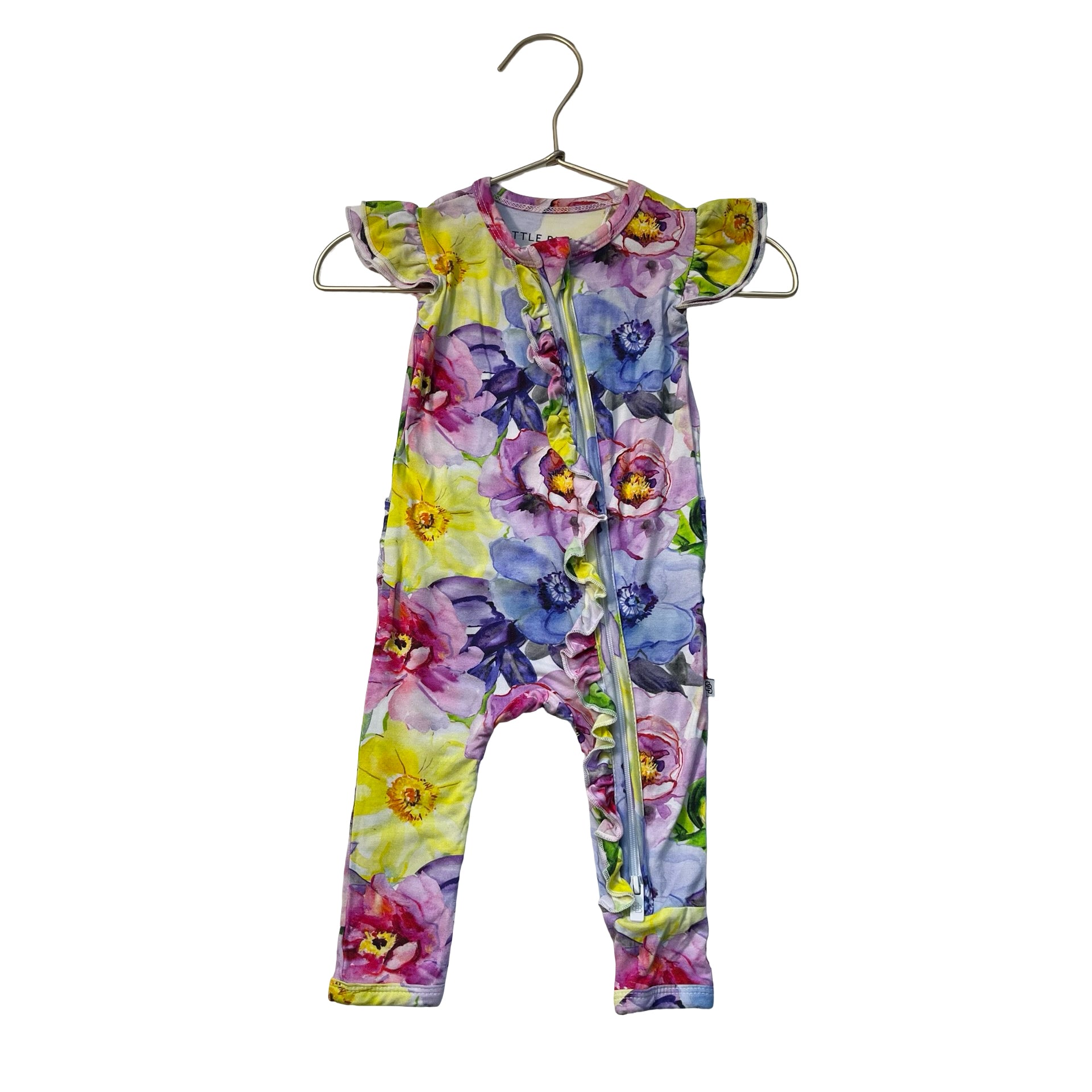 Little Bum Bums Floral One-Piece - Size 3-6 Mo