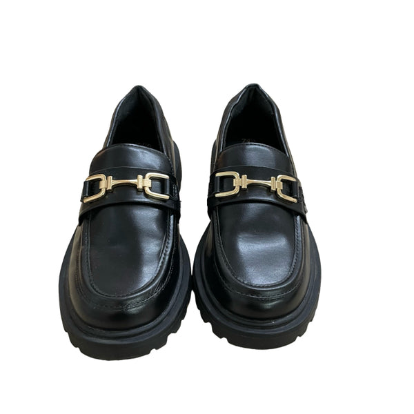 Zara Black Chunky Loafers - Size 34 (3Y Big Kid)