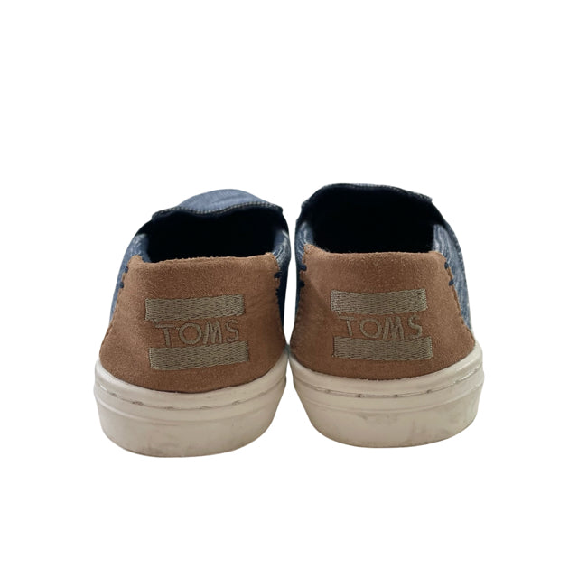 Toms Navy & White Slip-On Shoes - Size 13