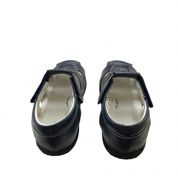 Pediped Sydney Navy Leather Closed-Toe Sandals New with Tags in Box - 13-13.5