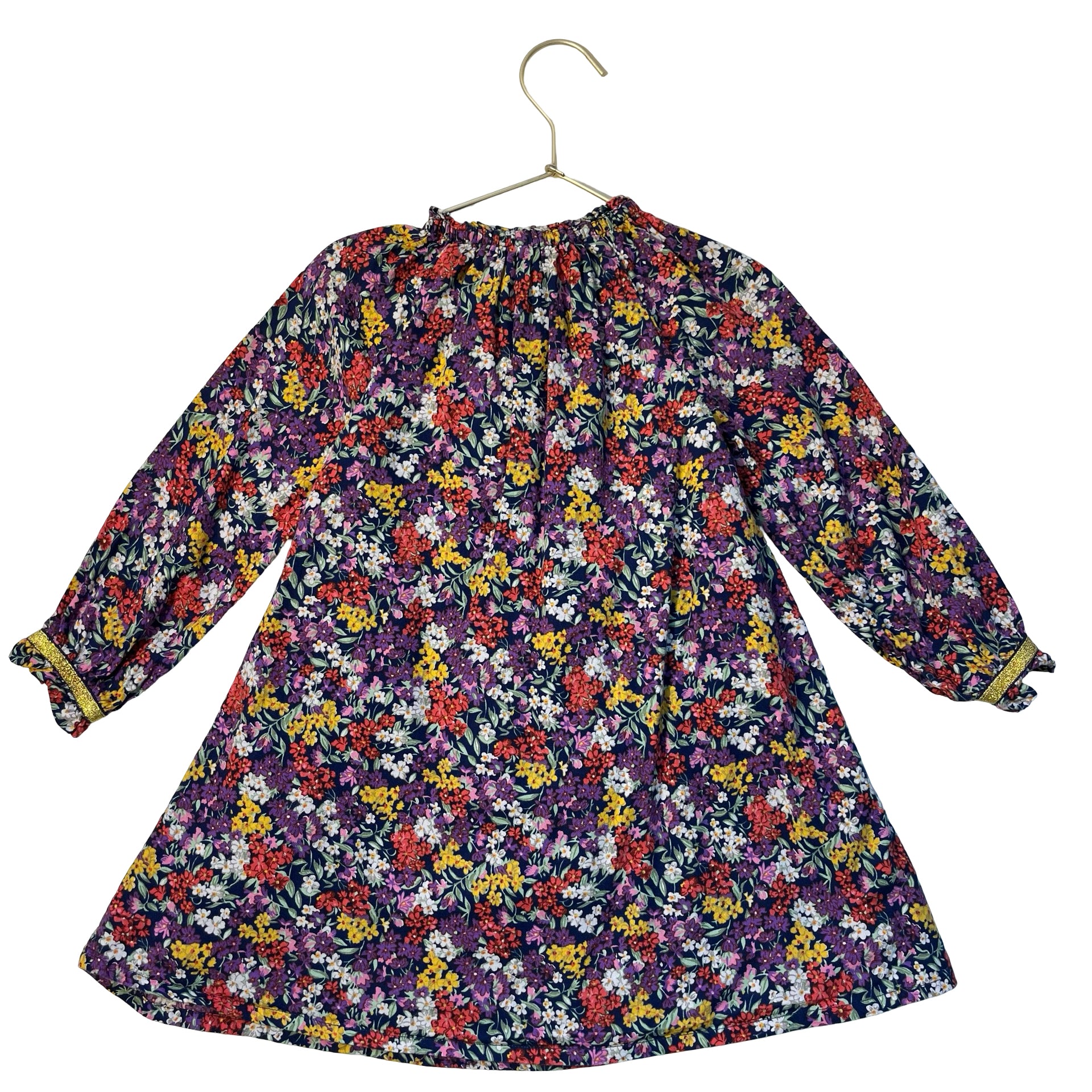 Mini Boden Navy & Multi-Color Floral Dress - Size 3/4