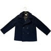 Crewcuts Navy Wool-Blend Pea Coat - Size 4-5