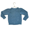 Pink Chicken Blue Cable-Knit Cardigan Sweater - Size 4Y