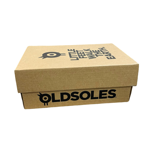 Old Soles Gray Striped Leather Velcro Sneakers New in Box - Size  8 (24 EU)